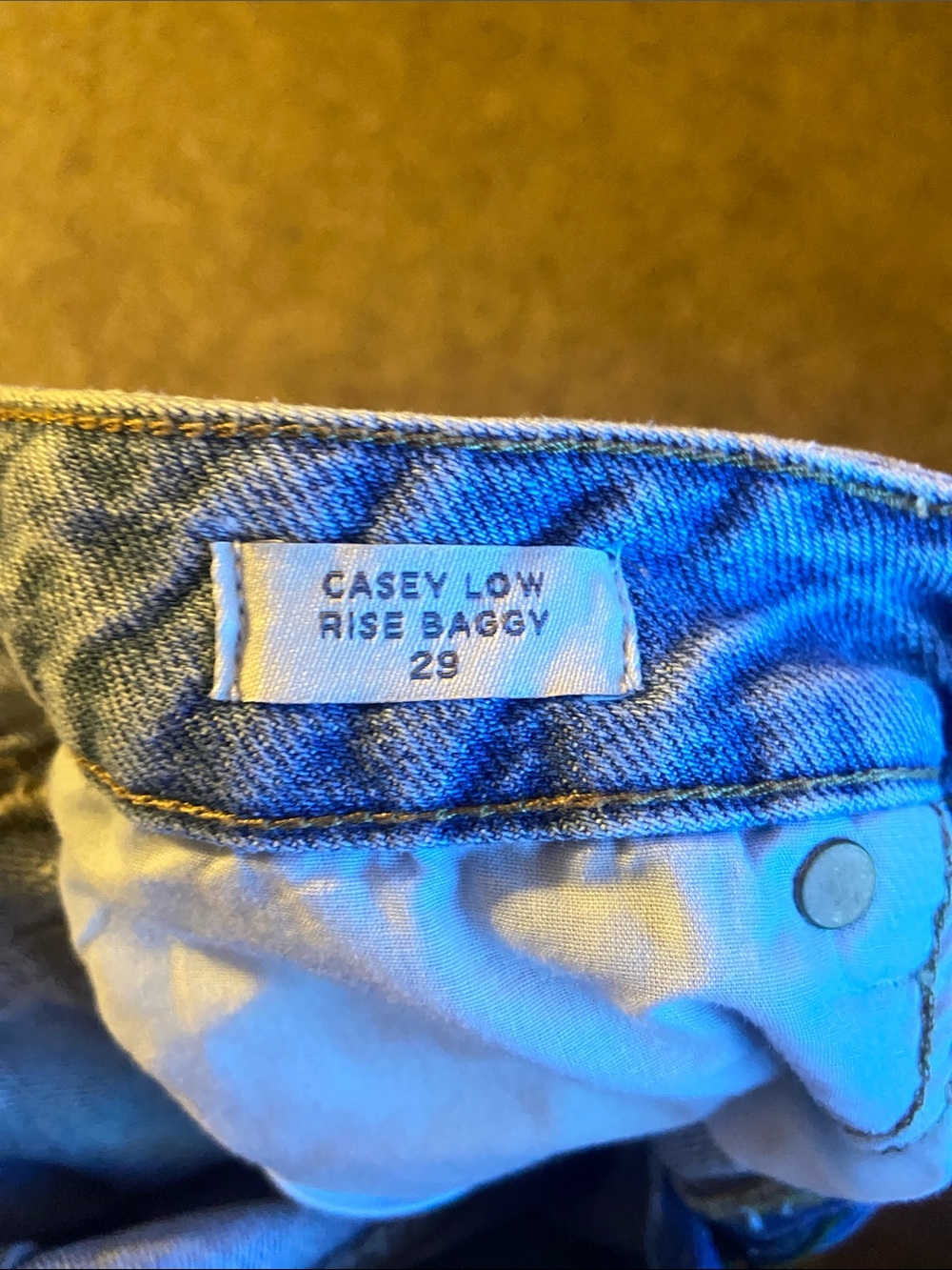 PacSun Casey Low Rise Baggy Jeans - Blue